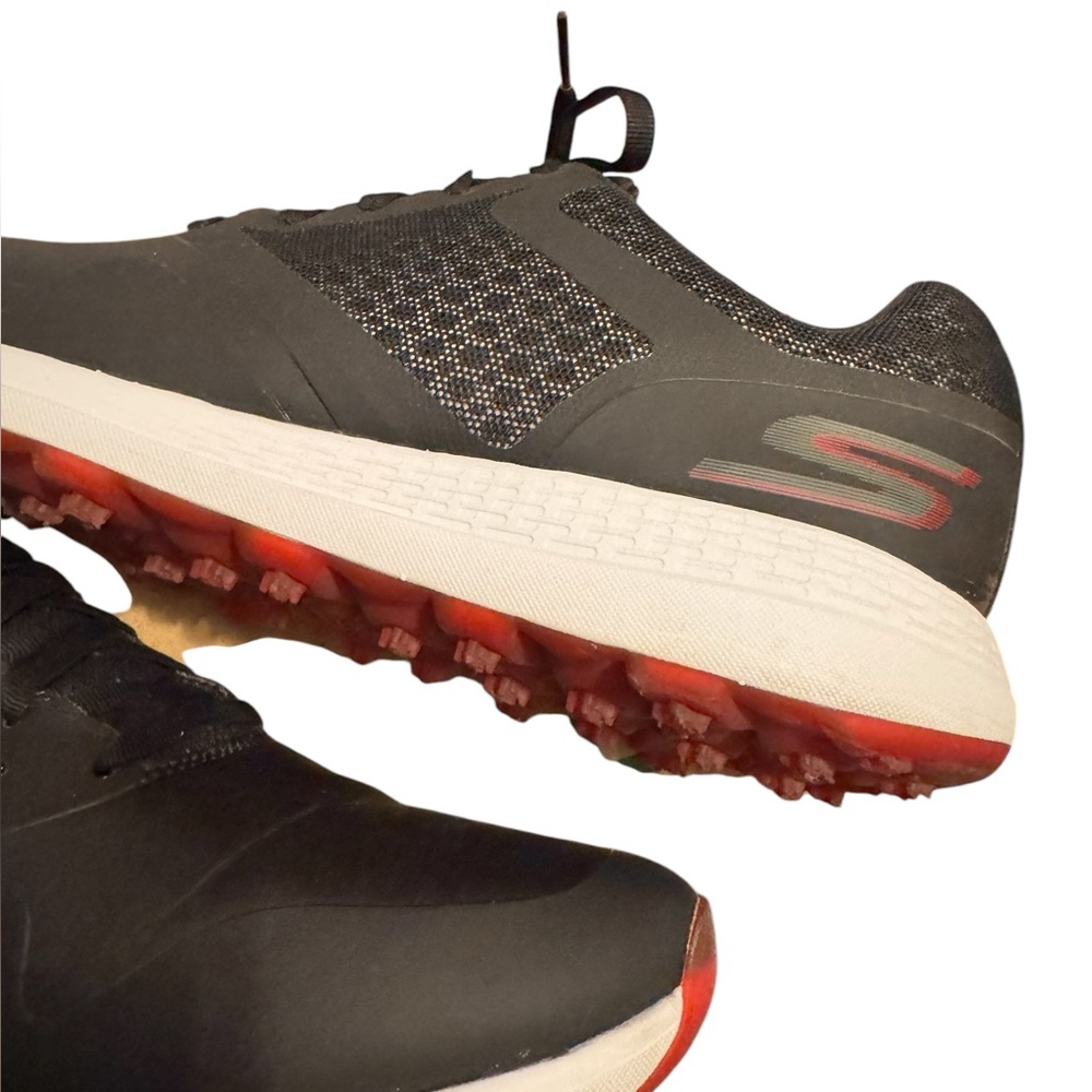 Skechers Go Golf Black and Red Comfort Max Dri-Lex Sneakers Size 10 - Picture 10 of 16